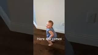 If she finds me...she will bite me #baby #funny #dadlife