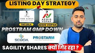Leela IPO Listing Strategy | Aegis IPO Listing | Prostram IPO | Sagility Share OFS | Jayesh Khatri