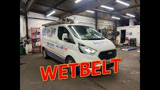 Ford Transit 2.0 Ecoblue wet timing belt replacement FULL GUIDE