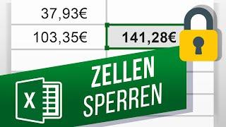 Sperren von Zellen in Excel | Einzelne Zellen schützen | Zellen mit Passwort schützen