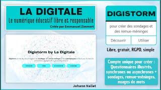 Tutoriel Digistorm - Quizz, sondage... avec compte (complet & chapitré) (alternative à Kahoot)