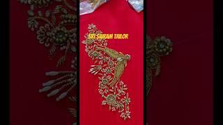 muggam trending sleeve embroidery design 🪡🪡 Sri Sairam tailor 🪡🪡 # 2025