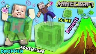 Minecraft Slime Bounce | FGTEEV Dropper Parkour Adventure Mini-Game Map