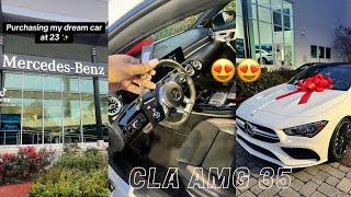 I BOUGHT MY DREAM CAR AT 23! MERCEDES BENZ CLA AMG 35 + MINI TOUR 