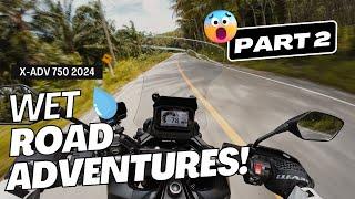 Honda X-ADV 750 2024 | Relaxing POV Ride on Wet Thai Roads Part 2 [4K RAW Sound]