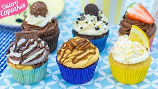 HAZ 6 TIPOS DE CUPCAKES DIFERENTES CON 1 SOLA MASA  | QUIERO CUPCAKES