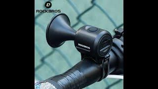 ROCKBROS Bike Bell Electronic Horn 120db Volume Electric Bell IPX4 Speaker Alarm Ring Stretch Lightw