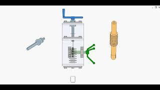 Shaft with manual rotation and translation