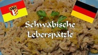 Homemade Swabian Liver Spaetzle, German Food