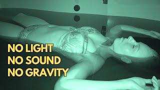 I tried a Float Tank for Sensory Deprivation (night vision footage)