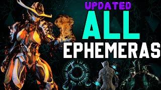 All Farmable EPHEMERAS of Warframe 2024 - What they look like & How to get them - Update 35