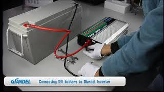 Giandel Inverter - PS-1500KAR - Set up Pure Sine Wave Inverter with 12V Battery and Remote