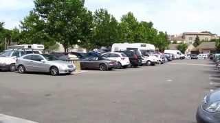 Motorhome aire in Saint Paul Trois Chateaux, Drome, France