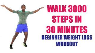 Fast Walking Exercise for Weight Loss/ Walk 3000 Steps in 30 Minutes  250 Calories 