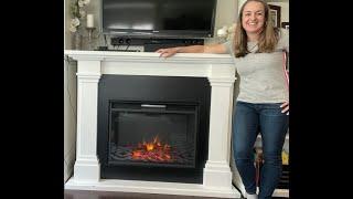 Real Flame Callaway Grand Electric Fireplace- REVIEW- 5 years later, still passing for built in.