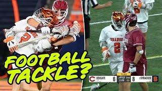 MOST PHYSICAL Moments From Brutal Lacrosse Game