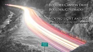 Colorado Boulder Canyon Drive Moving Light and Art 4K