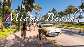 [4K]  Miami Beach Walking Tour 2024, Ocean Dr, Collins Ave & More! #miami #beach #florida