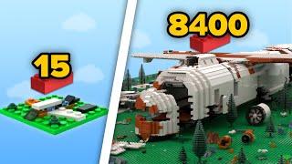 LEGO Сrashed Aircrafts in Different Scales | Comparison
