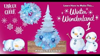 Create A Festive Winter Wonderland Centerpiece With UITC Small Board | part 1