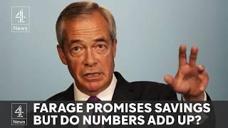 Farage claims billions of savings possible under Reform UK