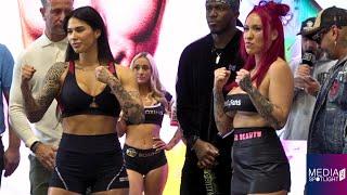 JULLY POCA & CRYSTAL PITTMAN WEIGH-IN: MEDIA SPOTLIGHT UK