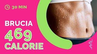 Cardio a casa: brucia 469 Kcal in 30 minuti (No Salti)