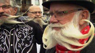 Raw: Austria Beard Competition Gets Hairy