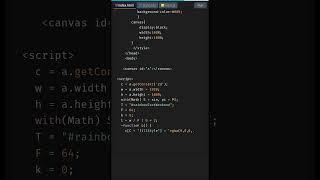 Create Rainbow Text Animation with HTML Canvas | HTML5 Canvas Tutorial #shorts #coding #JavaScript