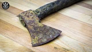 From Rust to Riches! Expert Turns Old Ax into a MASTERPIECE