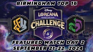 FEATURED MATCH TOP 16 | DLC BIRMINGHAM LORCANA Challenge 2024 | AMBER STEEL vs. EMERALD AMETHYST