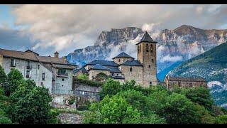 Torla, Spain. Along the Pyrenees Mountains, northern Spain next to Parque Nacional Ordesa