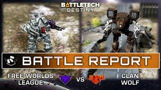 Free Worlds League vs Clan Wolf - Part 1 | Battletech Destiny Battle Report | Narrative Strike Ops