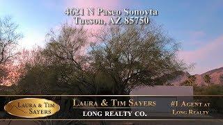 Home For Sale in Catalina Foothills, AZ 4621 N Paseo Sonoyta