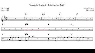 Wonderful Tonight - Eric Clapton 1977 (Alto Sax Eb) [Sheet music]