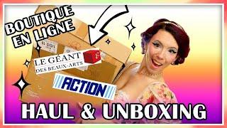 HAUL BEAUX ARTS et ACTION + UNBOXING DES FUTURES CRÉATIONS SUR MA BOUTIQUE EN LIGNE ⭐