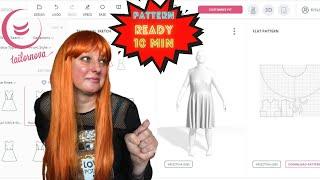 How to make a sewing pattern with pattern making software Tailornova -Free Pattern drafting software