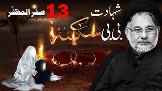 Shahadat Bibi Sakina s.a || 13th Safar || Allama Hassan Zafar Naqvi