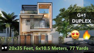 20x35 House Design | 3BHK | 3D Walkthrough | Home decorating ideas | Home Tour