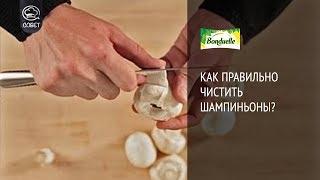 Как правильно чистить шампиньоны - Советы от Bonduelle