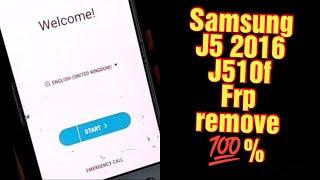 Samsung J5 2016 SM-J510F. Remove Google Account // j510f FRP Bypass  Without PC 2021