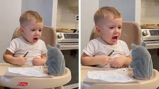 KID FAILS! Boy Gets Scared By Talking Toy
