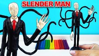 Plasticine Slender Man. Cool Figurine and Scary Stories About SlenderMan