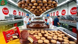 Choco Pie Factory Process: How Millions of Choco Pies are Made In Factory