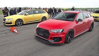 600HP Audi RS4 Avant B9 NAR&CAR Performance vs 900HP HPT Audi RS6 Avant V10