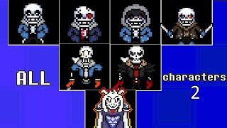 All characters in bonetale 2