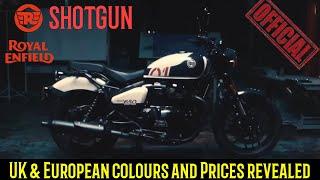 ROYAL ENFIELD SHOTGUN 650 UK, India and Europe. Colours & Prices Announced. A WINNER AT THIS PRICE!