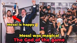 Messi and Inter Miami Insane dressing room Celebration | Fans celebration