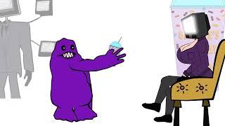 TV Women vs Grimace Shake - Skibidi Toilet Animation ( Fan Made )