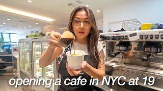 first day working in a cafe in NYC